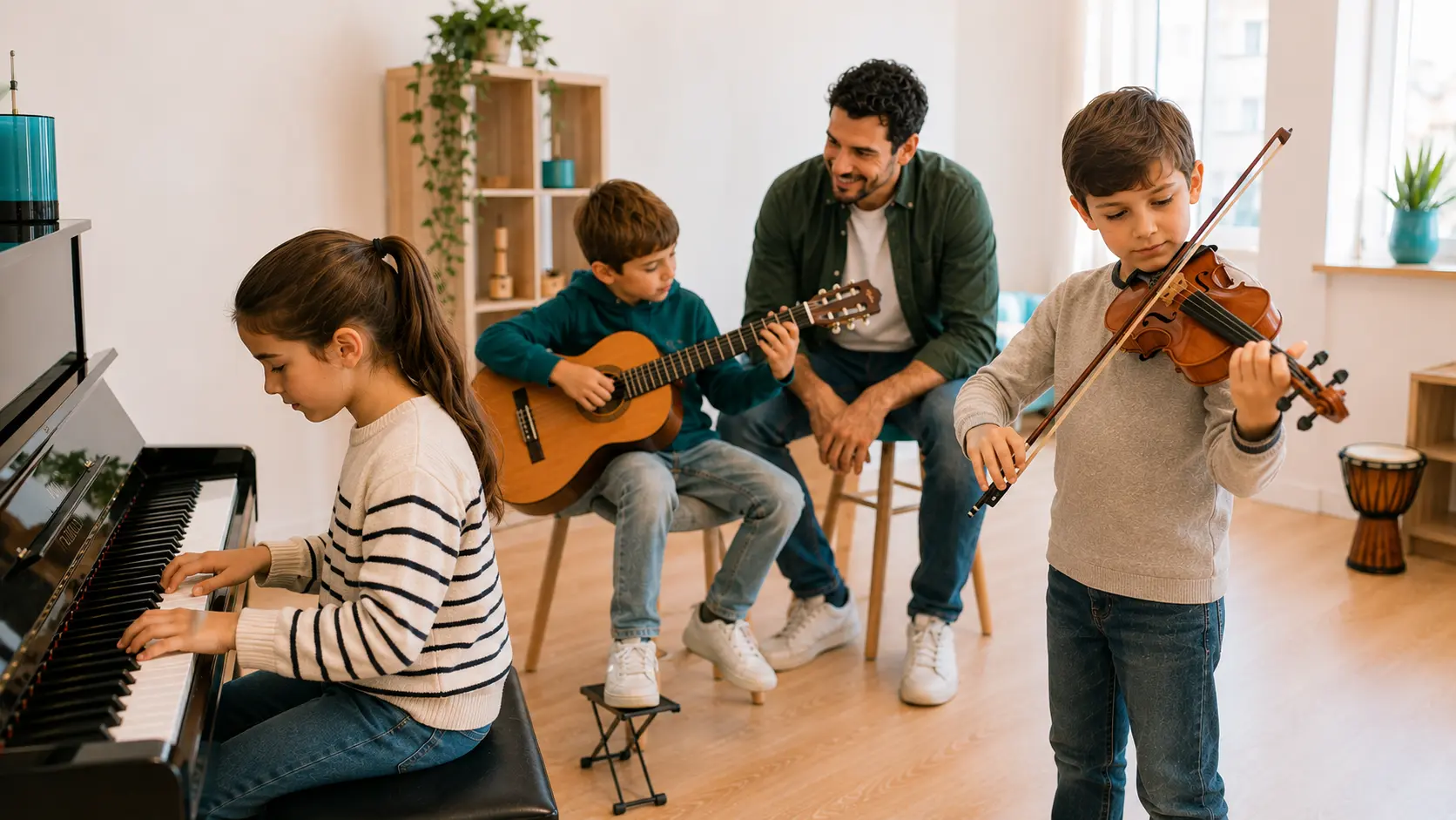 Piano, violín o guitarra: ¿qué puede aportar cada uno al empezar?